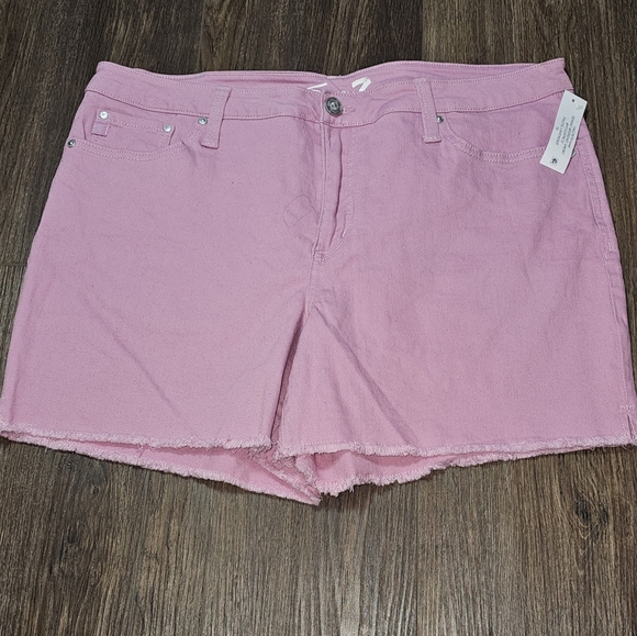Seven7 Pants - NWT Seven7 Womens Weekend Frayed Shorts Lavender Sz 16